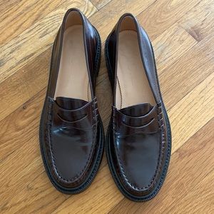 J. Crew Rowan penny loafers in leather